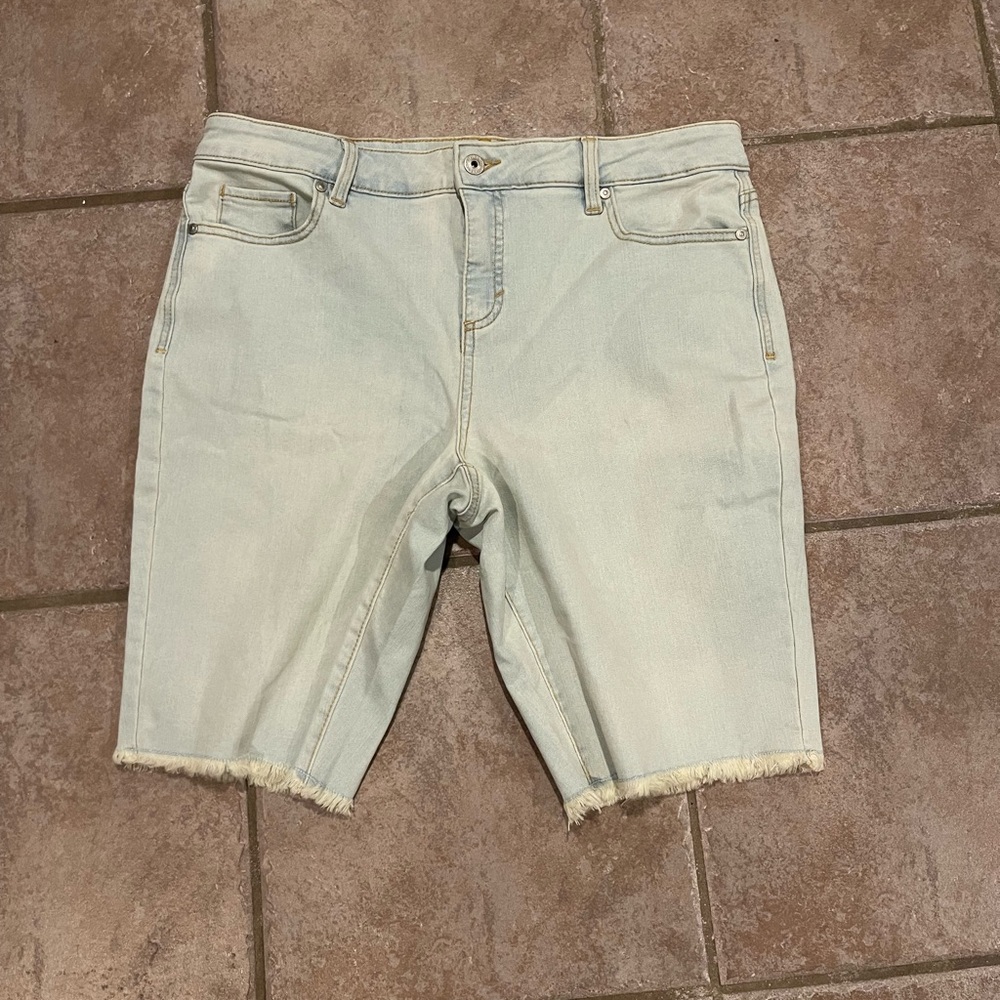 Light Blue Denim Shorts